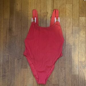 Aerie Coral One Piece Swimsuit